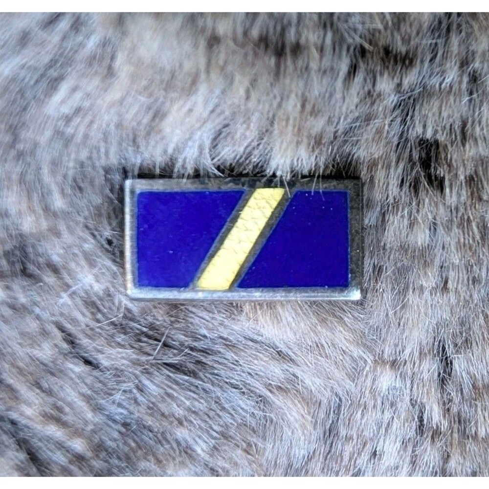 Sterling Silver Navy Cross Ribbon Lapel Pin American Military History Militaria